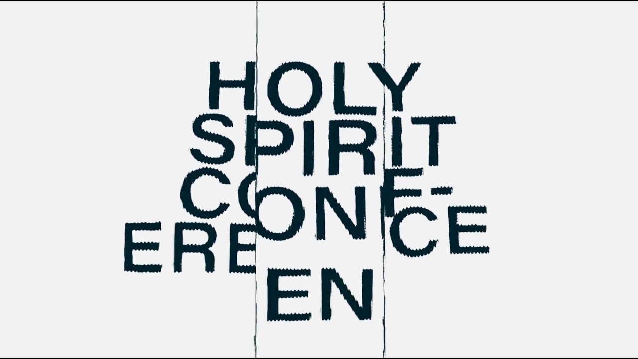 The Holy Spirit Conference title card in scattered display lettering.